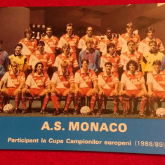 Foto echipa fotbal - AS MONACO (sezonul 1988/1989)