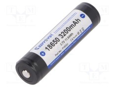 Acumul: Li-Ion 18650,MR18650 3,7V 3200mAh &Oslash;18,5x69mm 10A