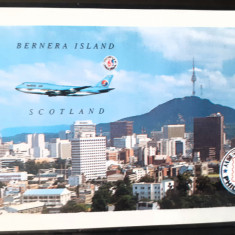 Bernera island 1996 aviatie, Expo Seoul 96, BLOC NEDANTELAT Mnh,