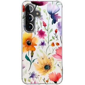 Husa personalizata compatibila samsung galaxy s23, magsafe atasare magnetica, antisoc, model floral 1 foto
