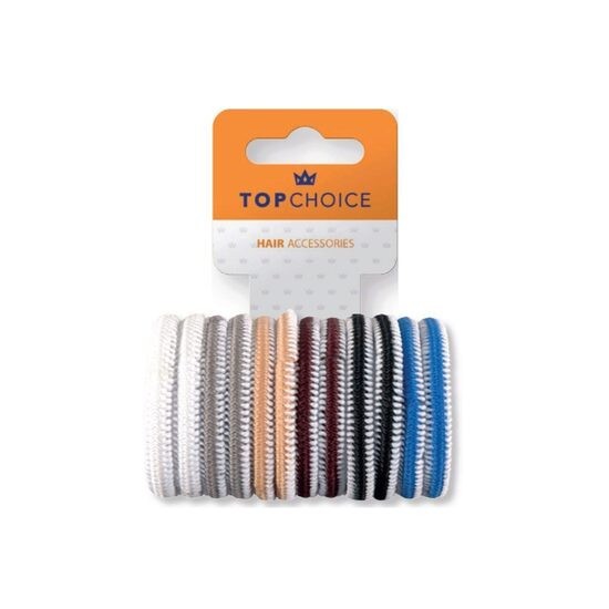 Elastic de par Top Choice, set de 12 bucati