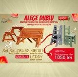 Oferta Speciala: Set SALZBURG MEDIU + Scaun LEDDY GRI Gratis