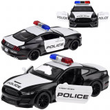 Mașină de poliție din metal Ford Shelby GT350 la scară 1:32 semafoare ZA4610