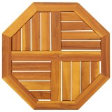 vidaXL Blat de masă, 50x50x2 cm, octogonal, lemn masiv acacia 4004259
