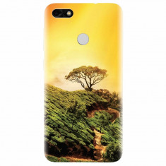 Husa silicon pentru Huawei Y6 Pro 2017, Hill Top Tree Golden Light