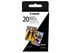 Hartie foto canon zink pentru zoemini 5x7.6 cm 20 bucati. foto