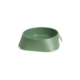 Cumpara ieftin Castron, bol, pentru caine, pisica, suporti antiderapanti,&nbsp;PET reciclat, verde, marime M, 400 ml, 17.2x17.2x4.8 cm, Fiboo