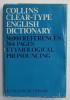 Collins Clear-Type English Dictionary, 1974, 30.000 references, editura Collins, legatura cartonata cu supracoperta