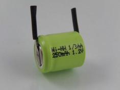 Acumulator-zelle 1/3aa mit u-lotfahne ni-mh 1.2v 250mah, , foto