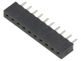 Soclu pini mamă 2mm 10 PIN pentru PCB drept