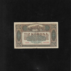 Ungaria 10 korona coroane 1920 seria944670