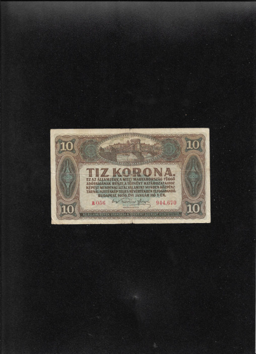 Ungaria 10 korona coroane 1920 seria944670