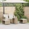 vidaXL Set canapea grădină 5 piese cu perne stivuibile polirattan bej 4104167