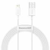 Cablu Baseus Superior USB - Lightning 2,4A 2 M Alb (CALYS-C02)