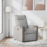 Gossi scaun extensibil din stofa gri nor