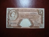 EAST AFRICA 5 SHILLINGI 1958 RARA
