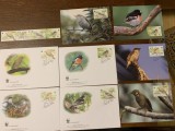 Samoa - pasari - serie 4 timbre MNH, 4 FDC, 4 maxime, fauna wwf