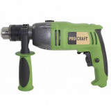 Cumpara ieftin Masina de gaurit cu percutie ProCraft PS1650, 980 W, 1200 rpm, mandrina 1.5mm-13mm, diametru 16mm