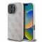 Husa pentru Apple iPhone 16 Pro, Guess, 4G Classic, Roz