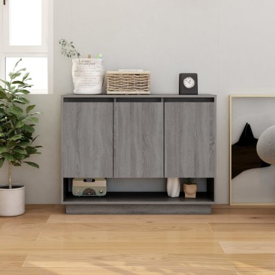 Gossi servanta, stejar sonoma gri, 97x31x75 cm, pal foto
