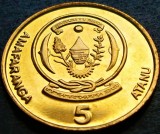 Moneda exotica 5 AMAFARANGA - RWANDA, anul 2003 *cod 1957 B = UNC