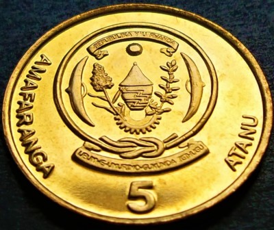 Moneda exotica 5 AMAFARANGA - RWANDA, anul 2003 *cod 1957 B = UNC foto