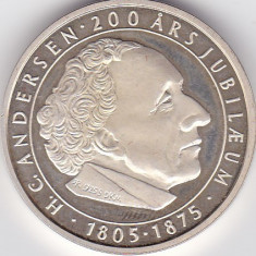 DANEMARCA H.C. ANDERSEN medalie argint aniversara Svinedrengen Porcarul 2005