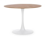 Cumpara ieftin Masa rotunda alba maro Bloom 100x75 cm