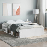 Cadru de pat, alb, 120x200 cm GartenMobel Dekor, vidaXL
