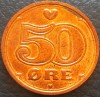 Moneda 50 ORE - DANEMARCA, anul 1996 *cod 4640 A, Europa
