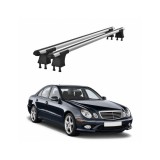 Set bare transversale aluminiu cu prindere in puncte fixe compatibile Mercedes Clasa E W211 2002-2009 negre sau argintii Cod: 120101 Kit 201