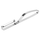 Accesoriu pentru decojit Teesa, inox, ideal pentru legume si fructe, 13 cm, lama 5 cm