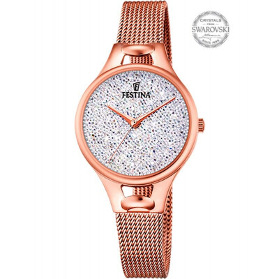 Ceas Dama, Festina, Mademoiselle cu Cristale Swarovski F20333/1 - Marime universala foto