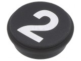 Buton Rotund Negru &Oslash;21mm