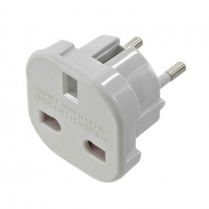 Adaptor UK la EU culoare-Conținutul pachetului 1 Bucată-Culoare Alb