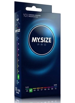10 Prezervative Latex My Size Pro 47 mm foto