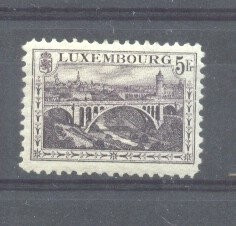 Luxembourg 1921 Definitives, views, 5Fr., Mi.136A MH S.388 foto