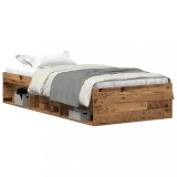 Cumpara ieftin Cadru de pat fara saltea Lemn vechi 75x190 cm Lemn prelucrat