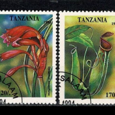 TANZANIA 1994 -FAUNA , FLORI , TIMBRE STAMPILATE
