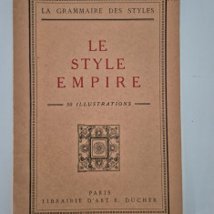 Carte veche 1929 La grammaire des styles Stilul Empire