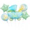 Set 5 baloane carucior albastru