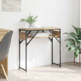 vidaXL MasaConsole stejar artizanal 75x30x75cm Lemn compozit 882884