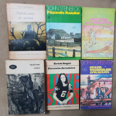 6x LITERATURĂ AMERICANĂ: Hemingway, Faulkner, Erich Segal, Steinbeck, J. Cheever