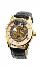 Ceas barbati automatic, business, elegant GOER GLXGOLD foto