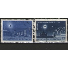 Romania 1961 - Eclipsa totala de Soare, serie stampilata