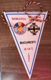 D9 66 - fanion - sport - fobal - echipa nationala - Romania - Irlanda de Nord - 6 octombrie 1985