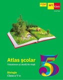 Biologie. Clasa a V-a. Atlas școlar. Viețuitoare și medii de viață - Paperback brosat - Ionuţ Popa - Art Klett