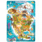 Puzzle cu rama - America de Nord (53 piese) PlayLearn Toys