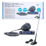 Cumpara ieftin Resigilat : Kit statie radio CB PNI Escort HP 7120 ASQ, RF Gain, 4W, 12V si antena