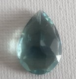 Piatra naturala smarald mare,forma lacrima,fatetat, ideal confectionat bijuterie